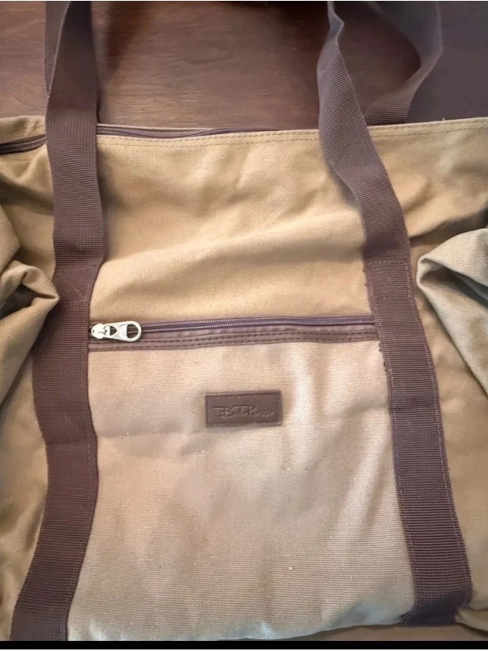 NWOT Bella Russo Canvas Large Duffel & Rolling Carryon Luggage Set